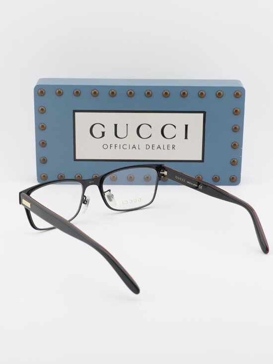 Gucci GG0274OJ 001 Rectangle Eyeglasses 55mm – Black main image 4